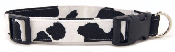 Cow Print Dog Collar (Option: Small)
