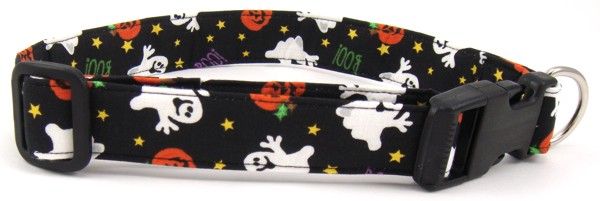 Happy Ghosts Dog Collar (Option: Medium)