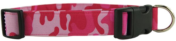 Pink Camo Dog Collar (Option: Small)