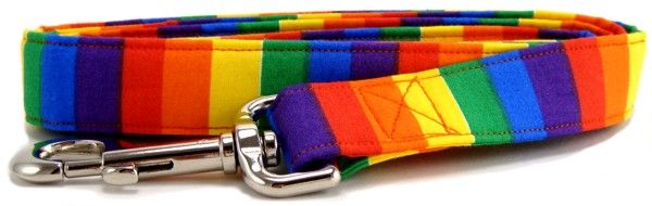 Rainbow Pride Dog Leash (Option: Large)